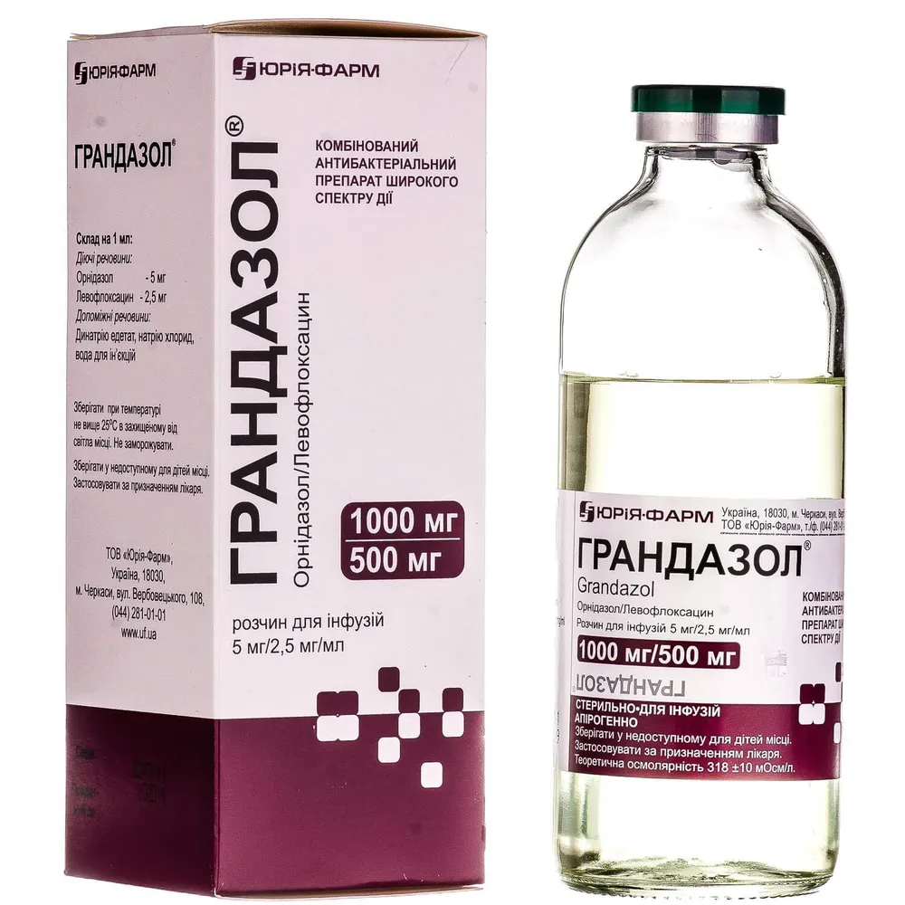 Grandazol solution for infusion