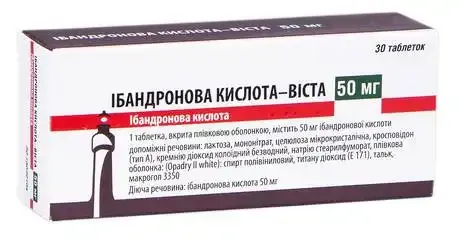 Ibandronic acid-vista tablets, film-coated