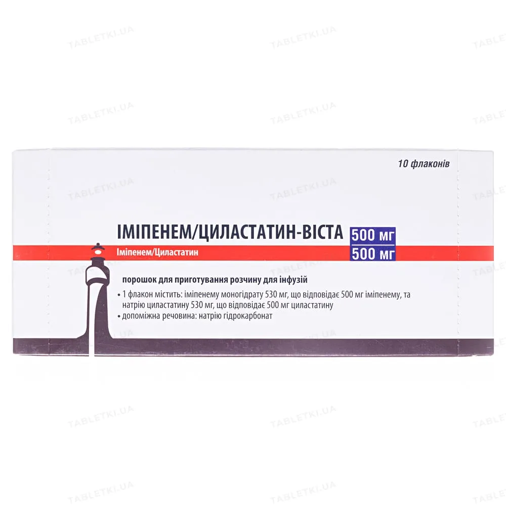 Imipenem/cilastatin - vista powder for infusion solution