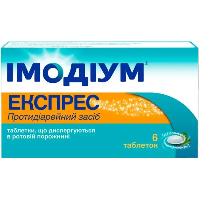 Imodium express tablets, dispersible in the oral cavity
