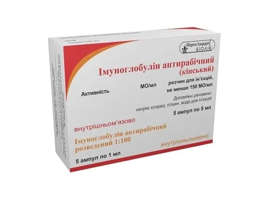 Immunoglobulin antirabies (equine) solution for injection
