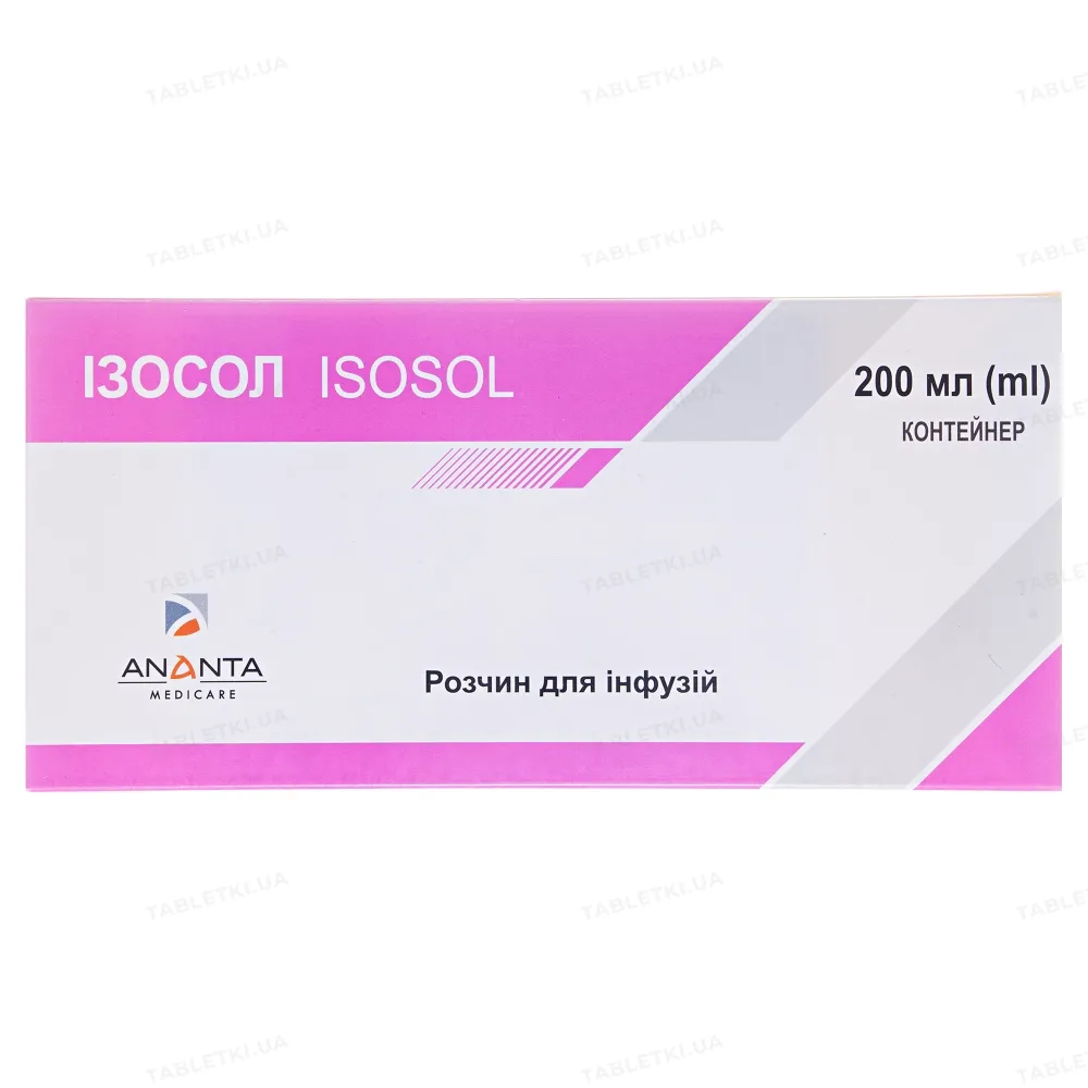 Isosol soluzione per infusione