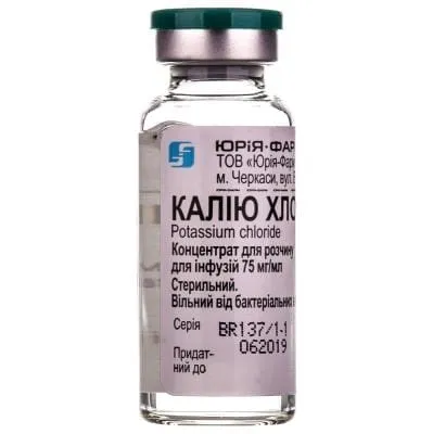 Cloruro de potasio solución para infusión, concentrado