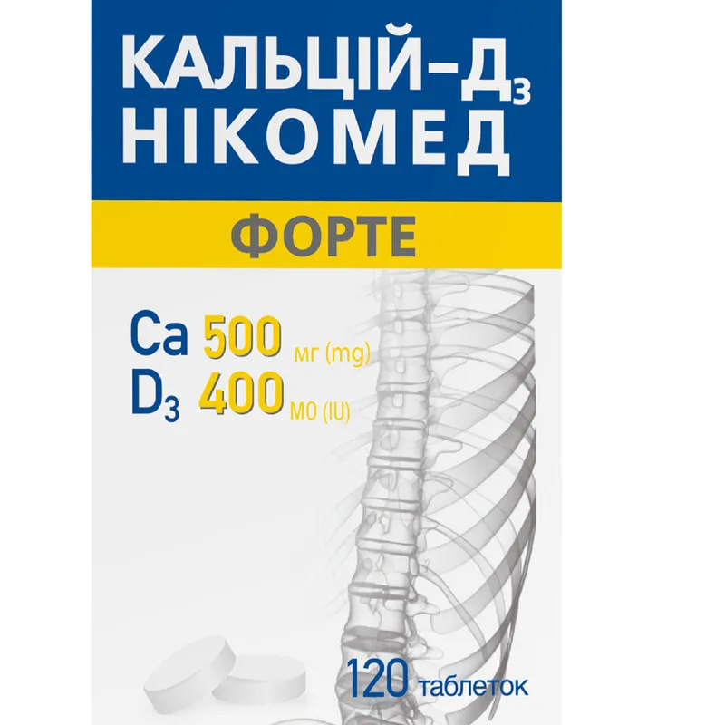 Calcium-d3 nicomed forte tablets, chewable