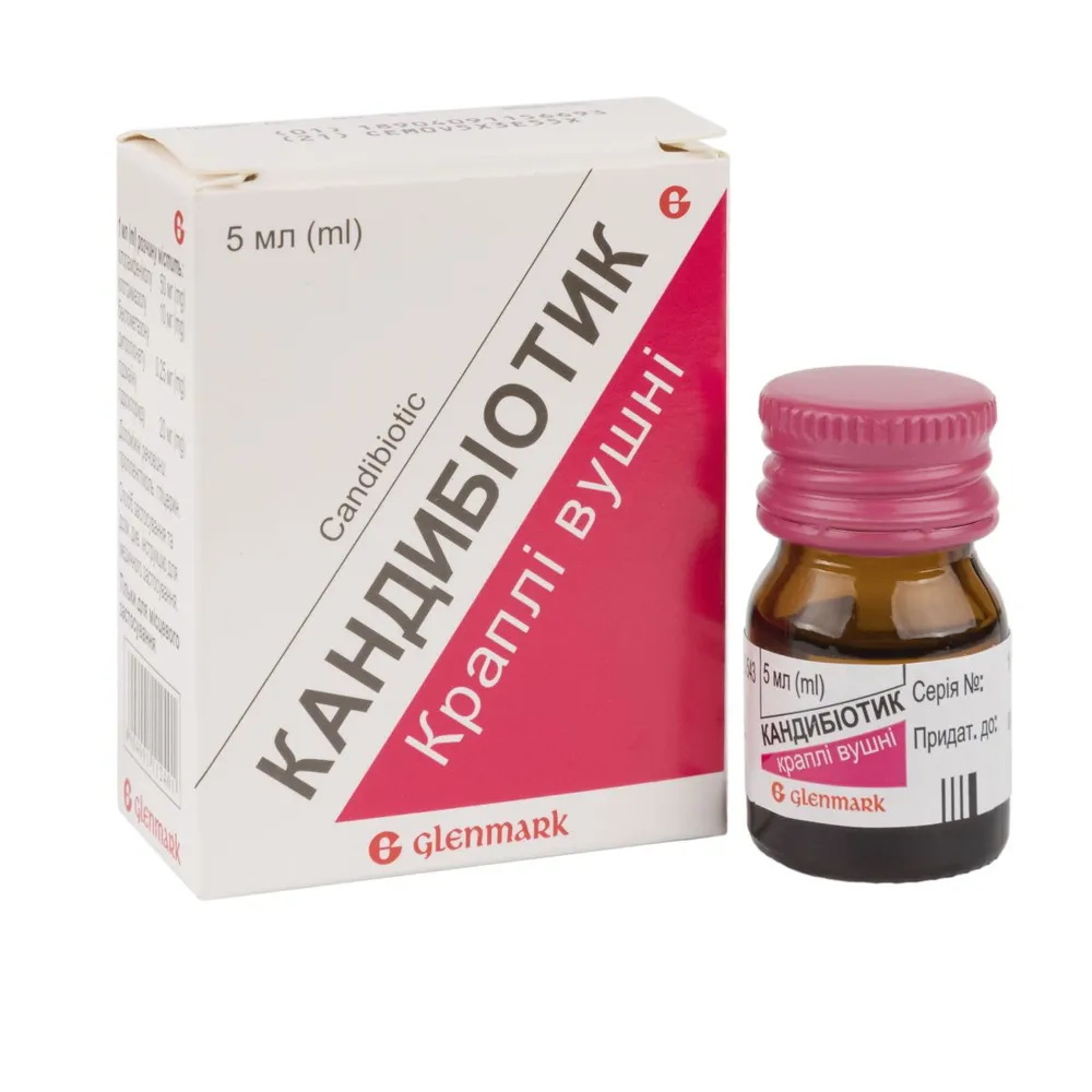 Candibiótico краплі вушні