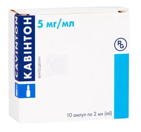 Cavinton concentrate for infusion solution