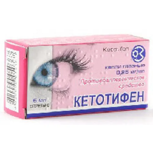Ketotifene gocce, oculari