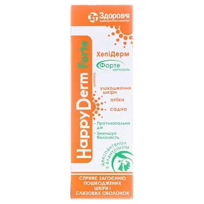 Hepe derm forte aerosol spray, topical