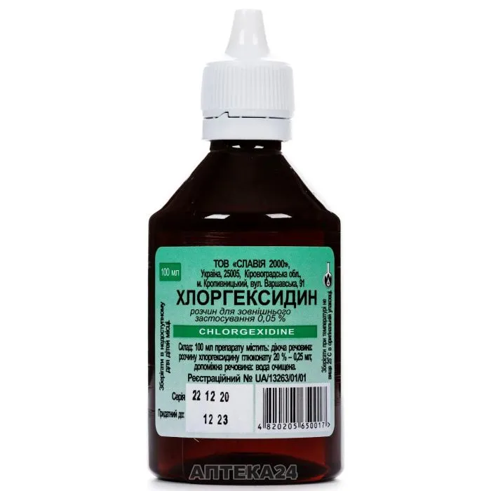 Chlorhexidina soluzione, per uso esterno