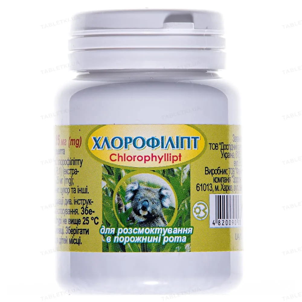 Chlorofyllipt compresse