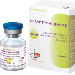 Кларитромицин-мб порошок, лиофилизированный для приготовления раствора для инфузий