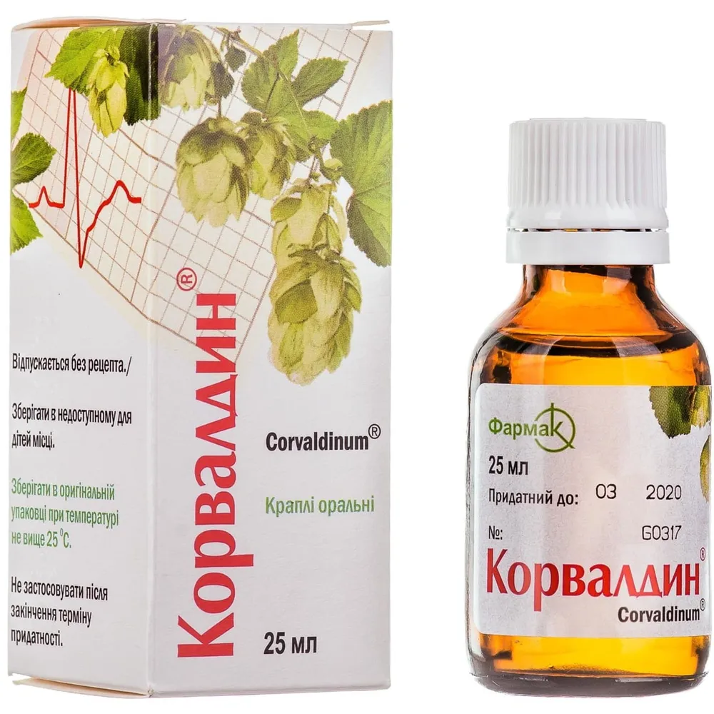 Corvaldin drops, oral
