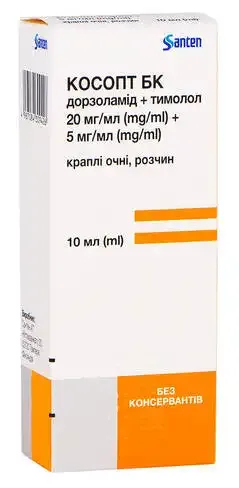 Cosopt BK краплі очні, розчин