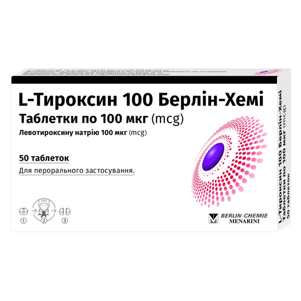 L-thyroxine 100 berlin-chemi tablets