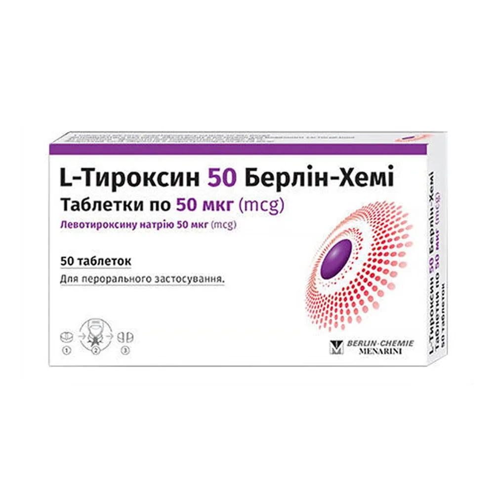 L-tiroxina 50 Berlin-Chemi compresse