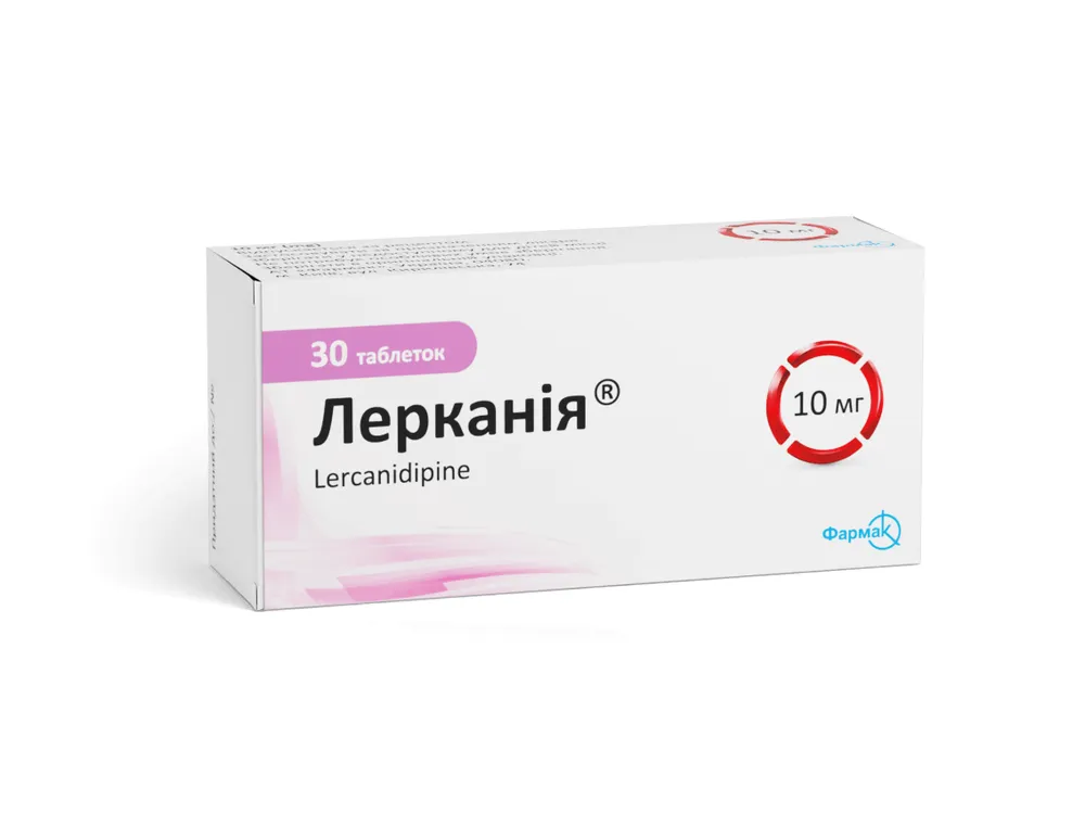 Леркания таблетки, покрытые пленочной оболочкой