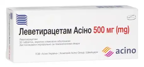 Levetiracetam Asino comprimidos, recubiertos con película