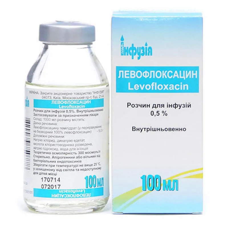 Левофлоксацин раствор для инфузий