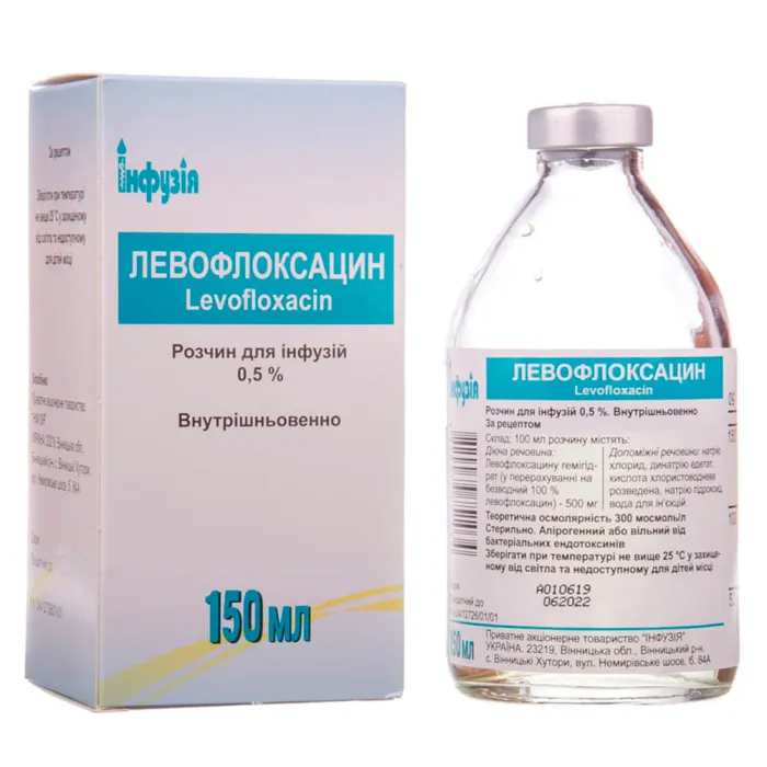 Левофлоксацин раствор для инфузий
