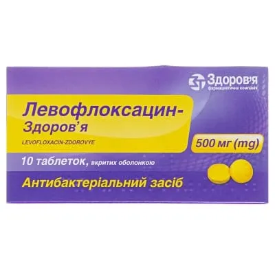 Levofloxacin-zdorovya tablets, film-coated