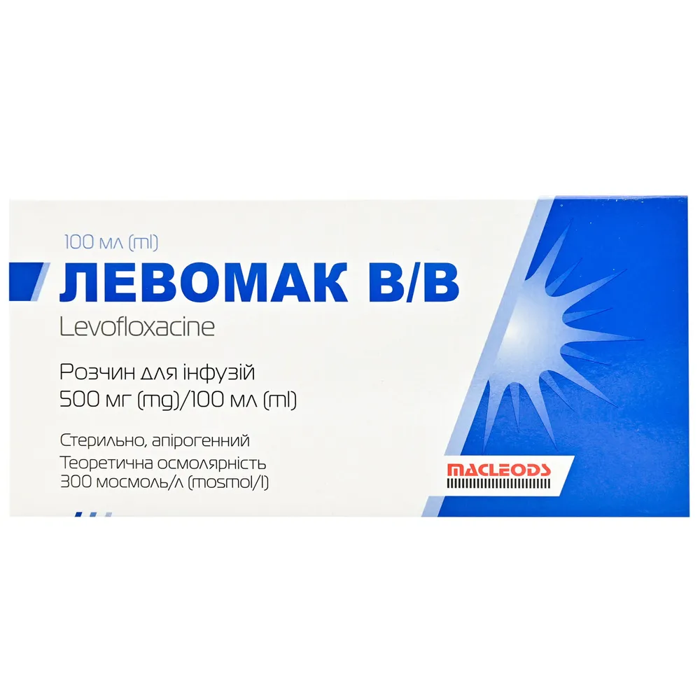 Levomac IV solución para infusión