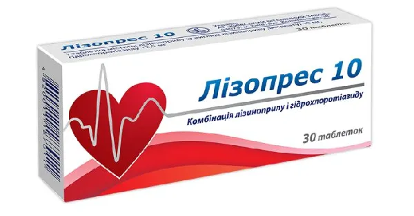 Lizopres 10 comprimidos