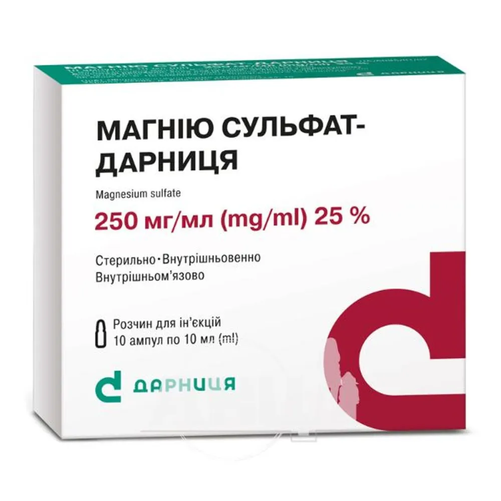 Magnesio solfato Darnytsia soluzione per iniezione