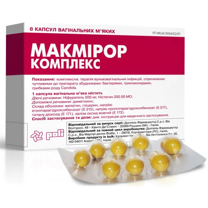 Macmiror complex® capsules, soft vaginal
