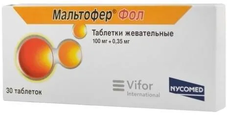 Мальтофер® фол таблетки, жевательные
