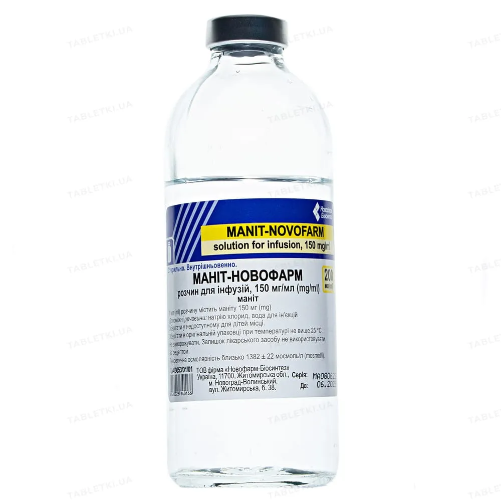Manit Novopharm solución para infusión