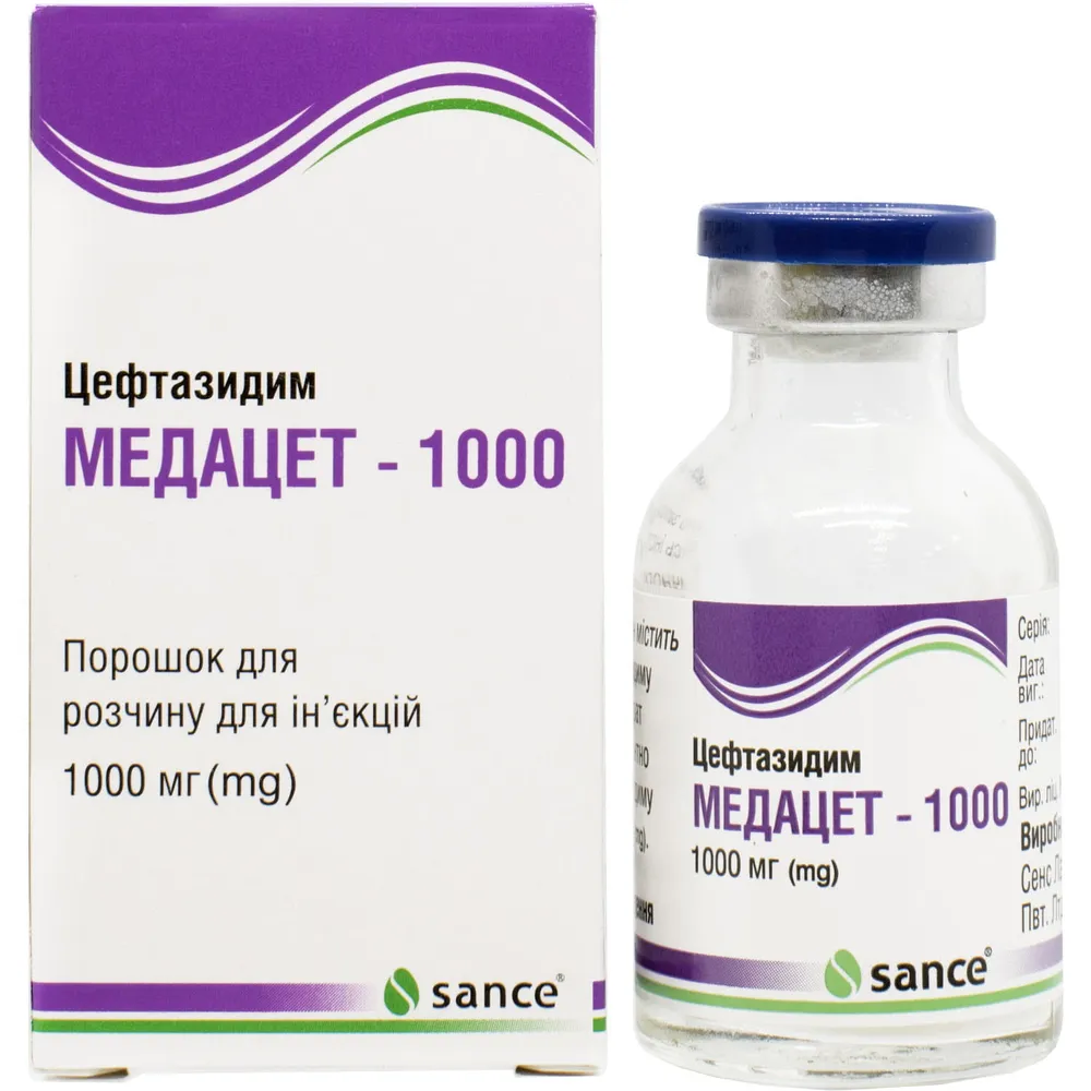 Medacete - 1000 polvo para solución para inyección
