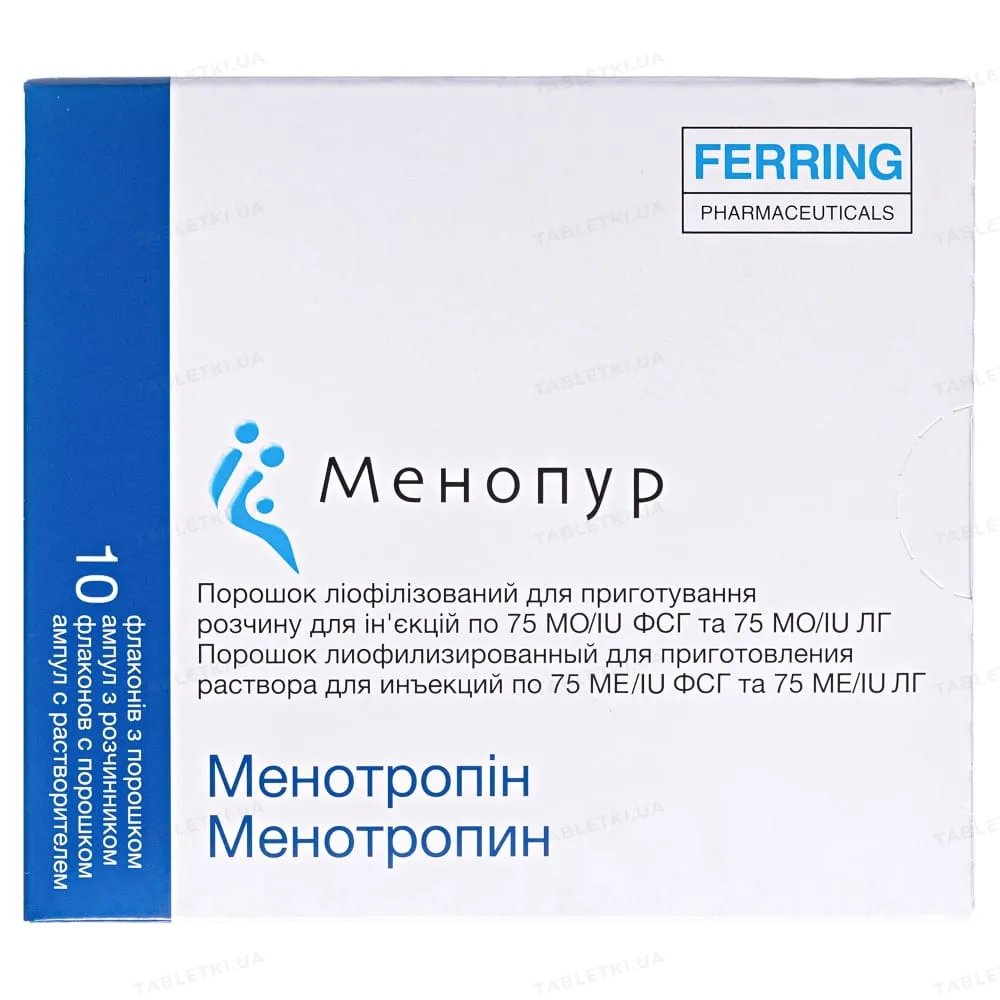 Менопур порошок, лиофилизированный для раствора для инъекций