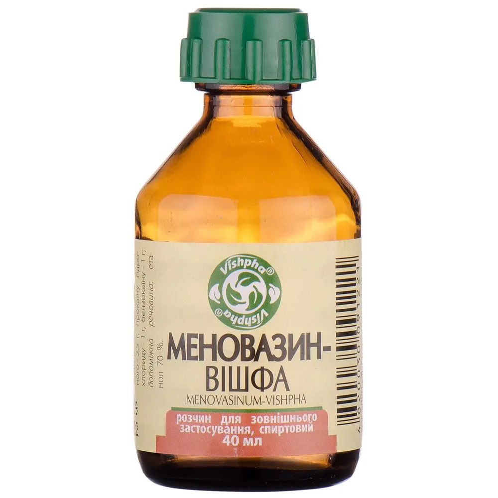 Menovazin - Vishfa soluzione, per uso esterno, alcolica