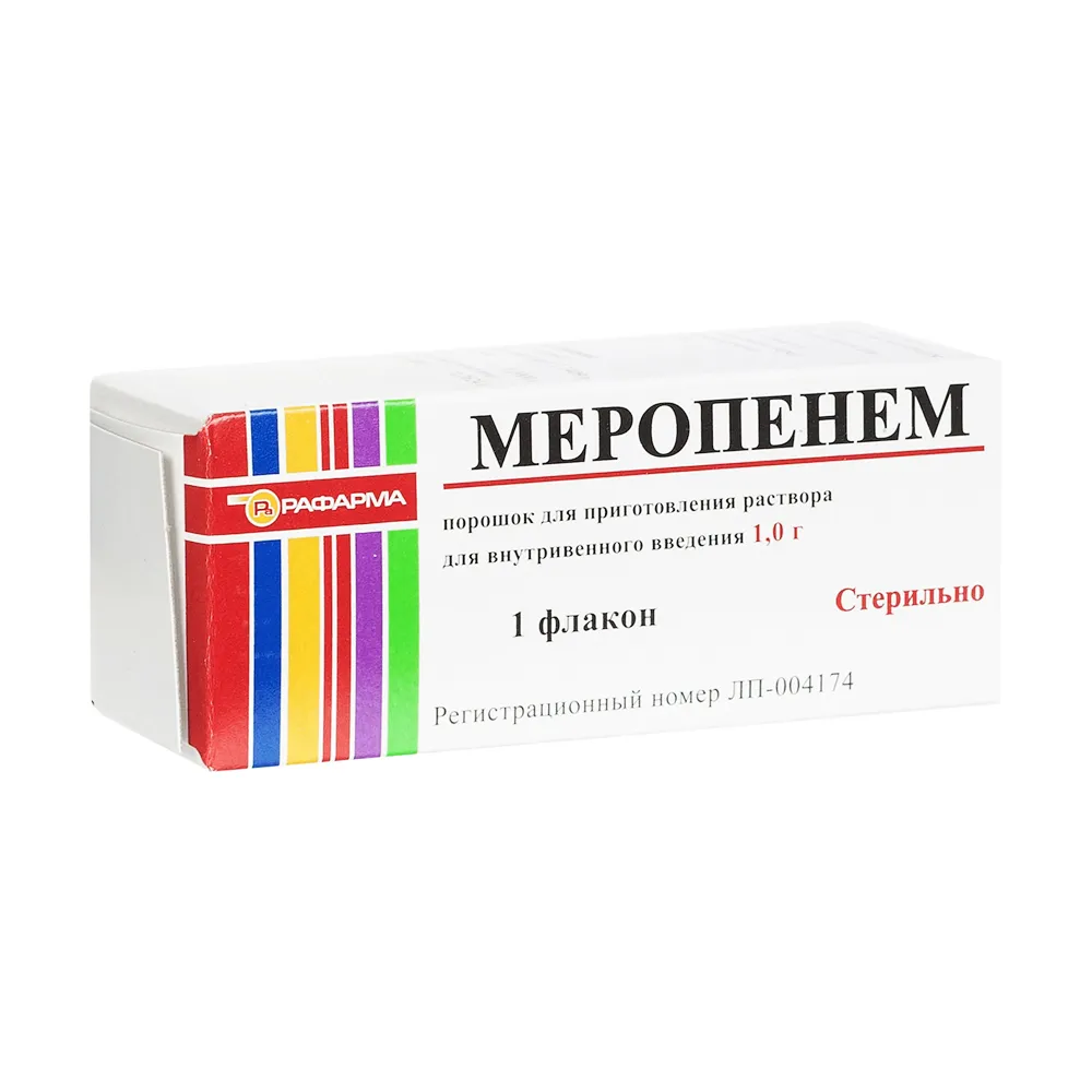 Meropenem polvo para solución para inyección o infusión