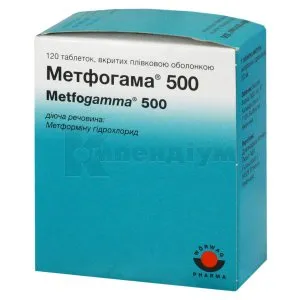 Метфогама® 500 таблетки, покрытые пленочной оболочкой