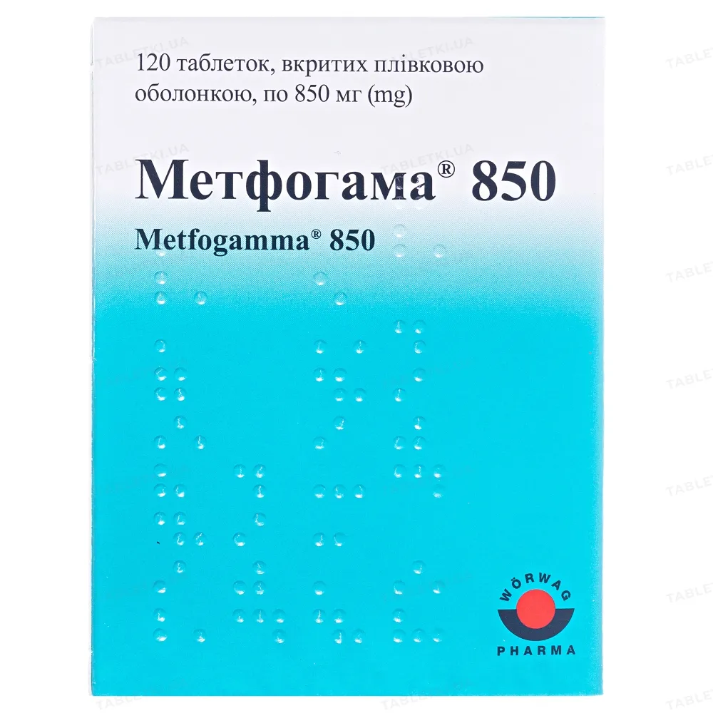 Metfogama® 850 tablets, film-coated