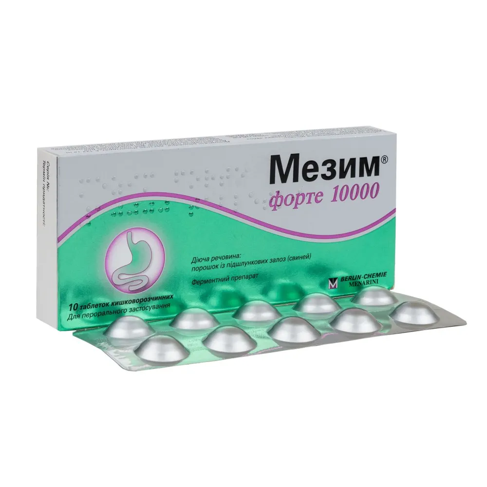 Mezym forte 10000 tablets, enteric-coated
