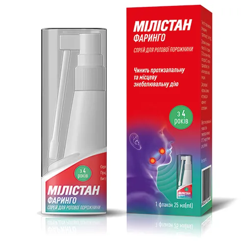 Milistan Faringo spray, orale