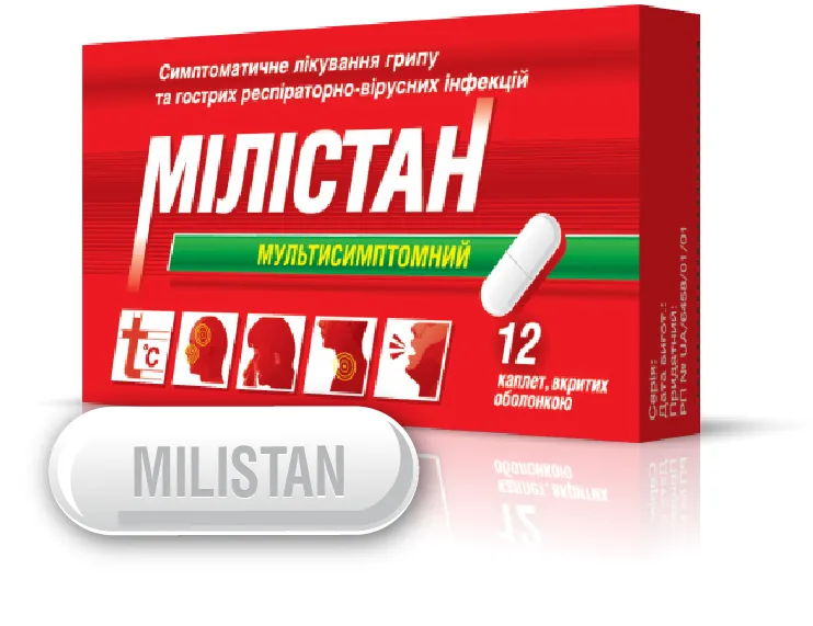Milistan multisymptom tablets, coated