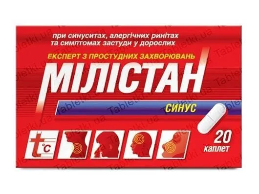 Milistan sinus tablets, coated