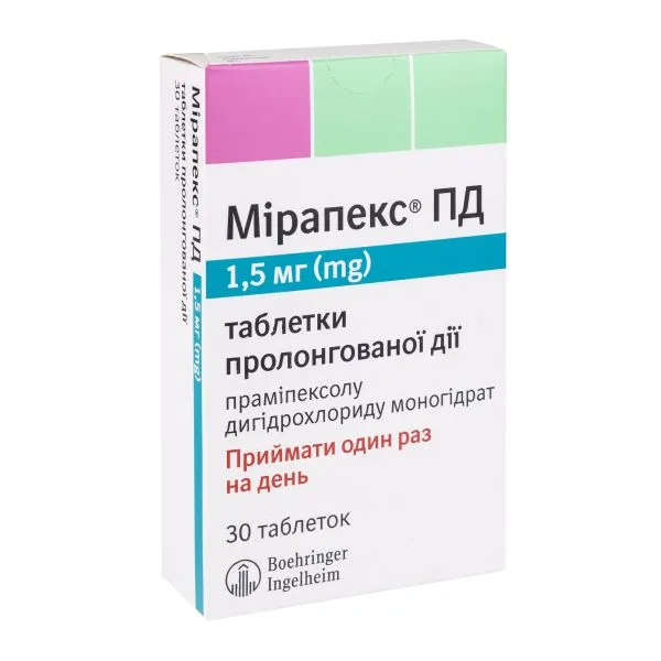 Мирапекс таблетки