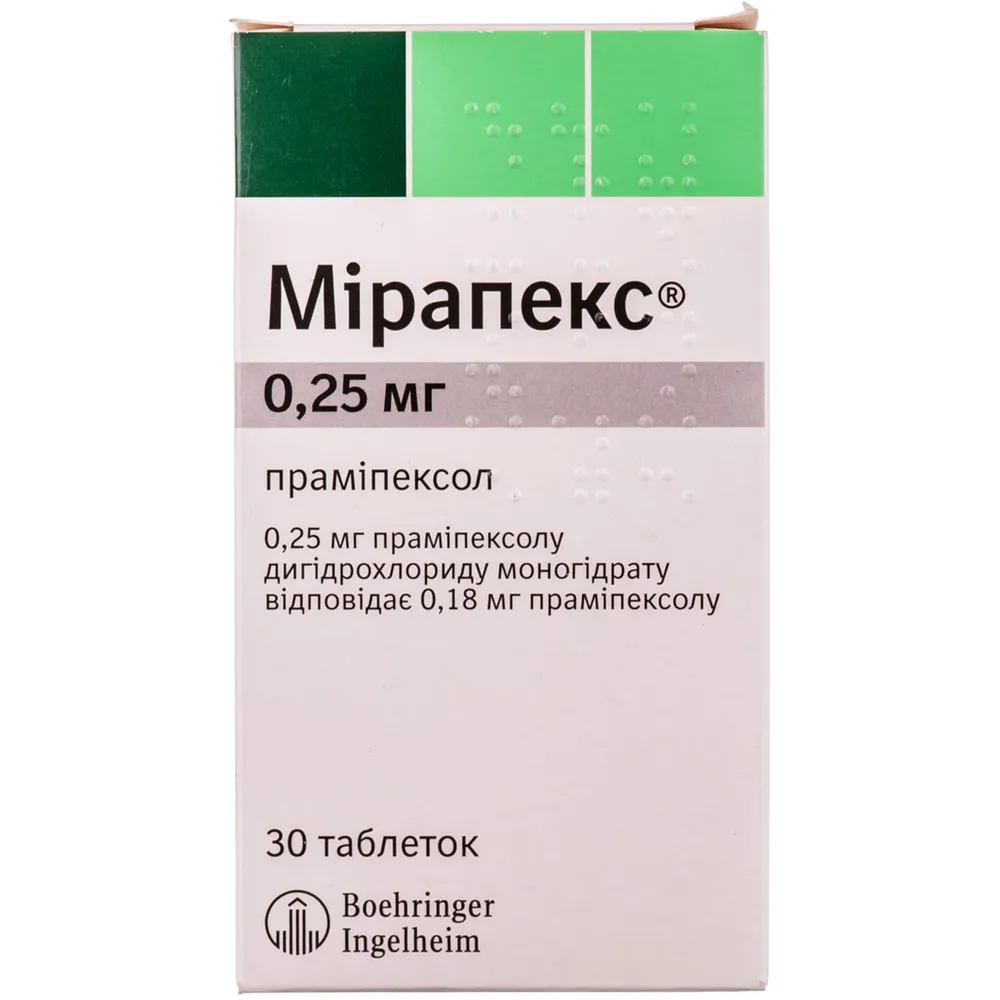 Mirapex® comprimidos