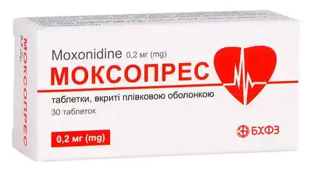 Моксопрес таблетки, покрытые пленочной оболочкой