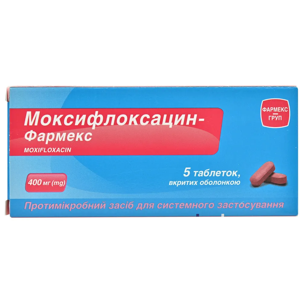 Moxifloxacin-pharmex tablets, film-coated