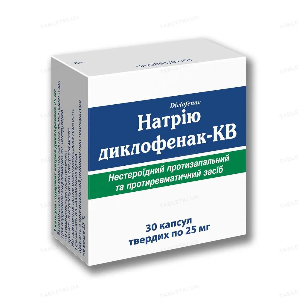Diclofenac sódico-KV cápsulas, duras