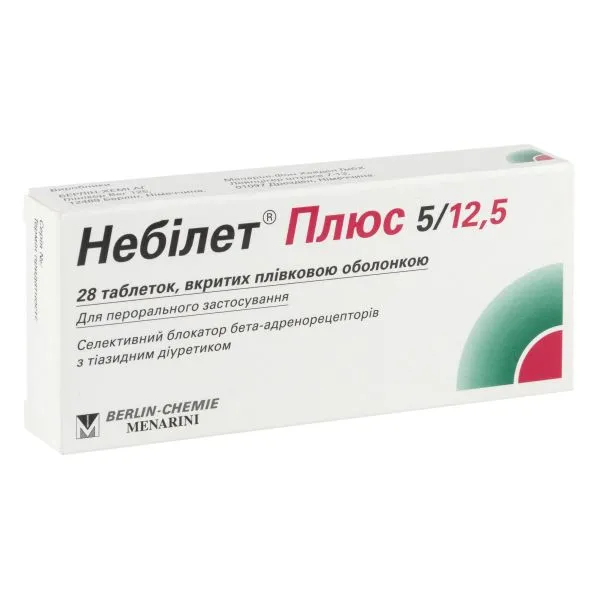 Nebilet® Plus 5/12,5 compresse, rivestite con film