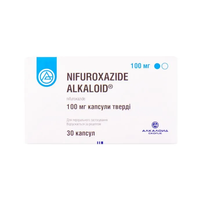 Нифуроксазид алкалоид капсулы, твердые