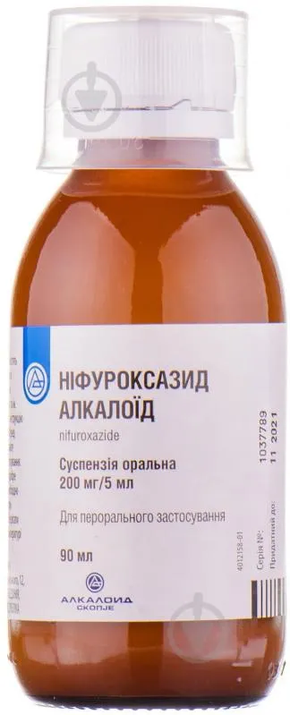 Nifuroxazide Alkaloid sospensione, orale