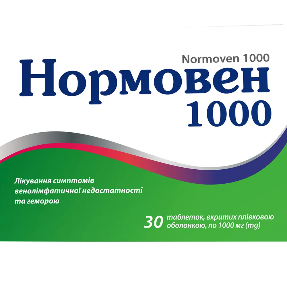 NormoVen 1000 comprimidos, recubiertos con película