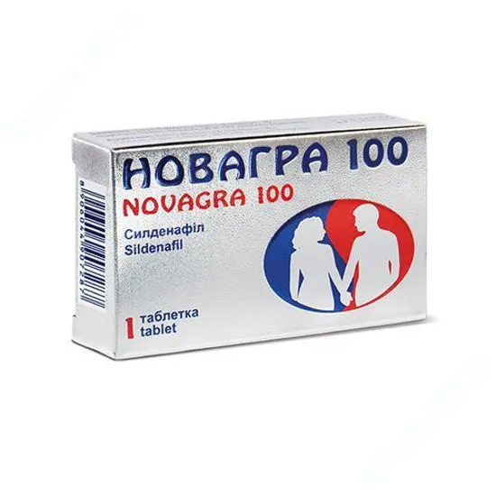 Новагра 100 таблетки, покрытые пленочной оболочкой
